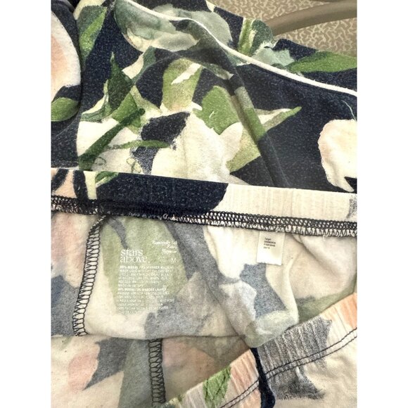 Stars Above Womens Floral Print Lounge Shorts Size M Navy & Pastel Colors Lightw - Picture 4 of 5